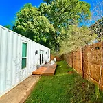 Nomehaus Shipping Container Studio Residential Neighborhood Athens
